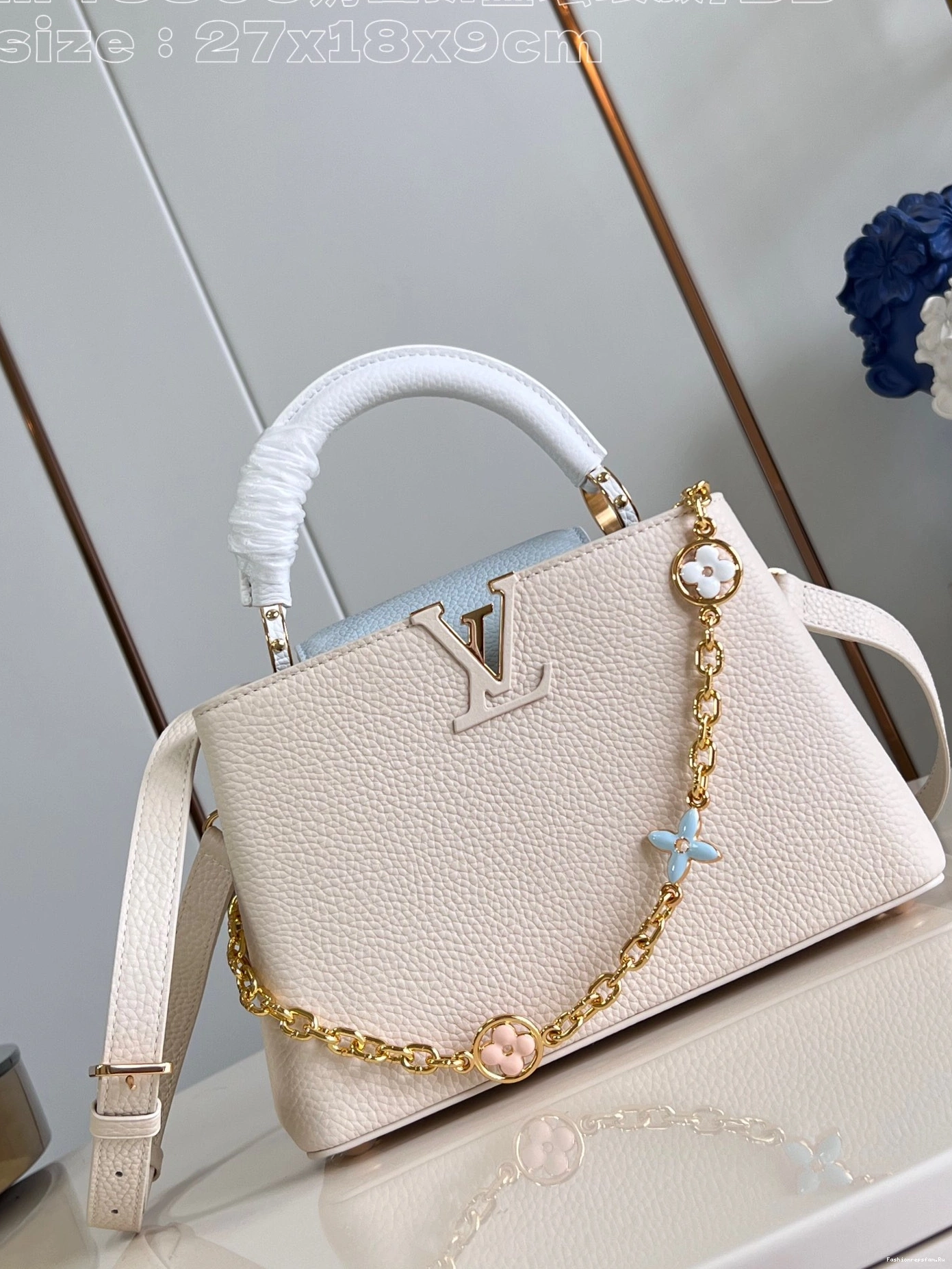 FS CHEAP CAPUCINES LOUIS BB-27*18*9CM VUITTON 0714